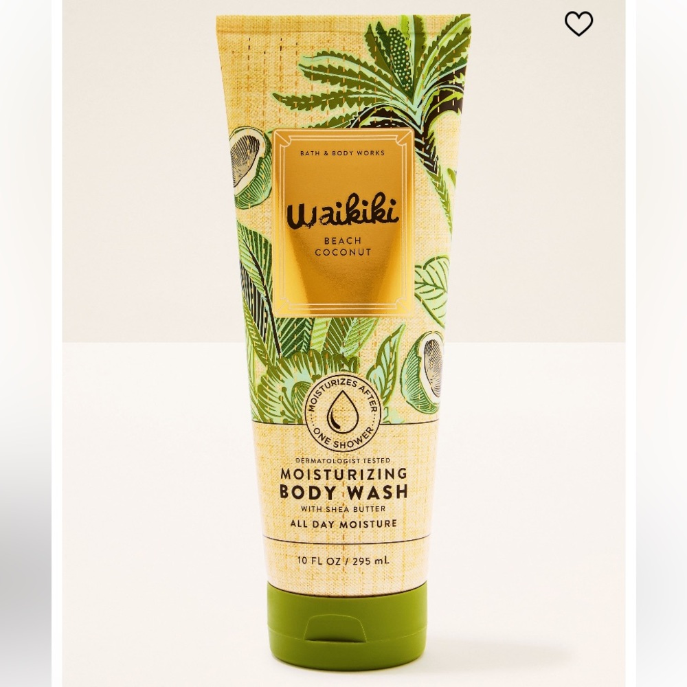“Waikiki Beach Coconut” Moisturizing Body Wash by B&BW, 10 fl oz / 295 mL, NWTag